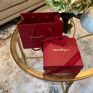 Salvatore Ferragamo gift box and bag